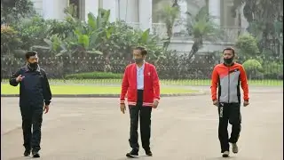Minggu Pagi, Presiden Jokowi Olahraga Bersama Panglima TNI dan Kapolri, Bogor, 7 Juni 2020