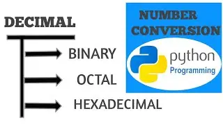 Python program to convert decimal number into binary, octal and hexadecimal..||pydroid 3|||