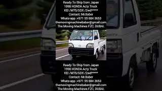 Ready To Ship from Japan KEI 1998 HONDA Acty Truck 2wd Contact: Mr.Baber Whats-app :+971 55 684 3653
