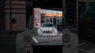 Bagged Mini Cooper w/ a custom wide body & V8🫨🫨