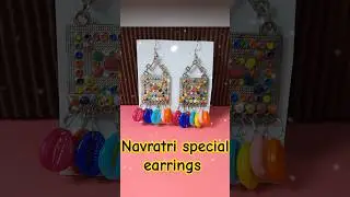 DIY Navratri special earrings | cowrie shell earrings |#shorts #youtubeshorts #shortfeed #navratri
