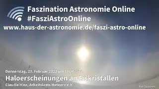 Haloerscheinungen an Eiskristallen - Claudia Hinz bei #FasziAstroOnline