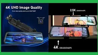 Car DVR 4K Dash cam 2022 Jansite 10 inch Touch Screen Stream Media Camera 2160P Dual Lens