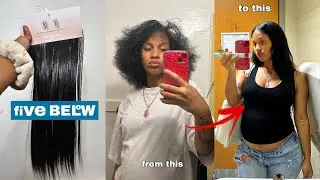 FIVE BELOW HAS HAIR EXTENSIONS ?! | Review + 1 Week Wear Test 💙