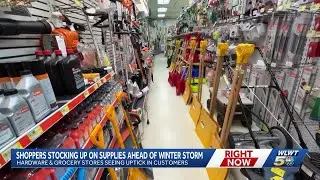 Greater Cincinnati shoppers stock up on essentials before weekend winter storm