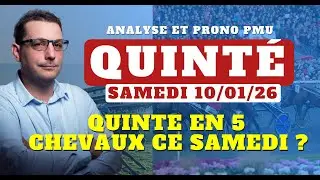 Pronostic Quint&eacute; du Samedi 10/01/2026. Bases, Tocards et Pronostic PMU en 8 pour le Quint&eacute; du Jour