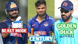 Virat Kohli Beast Mode 🤯 Rohit Sharma Golden Duck 😰 Rinku Singh Century 🔥VHT 2025 India Cricket News