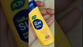 #shorts joy hello sun🌞 sunblock &anti tan lotion 🥰UVA+UVB protection/ pa++& SPF20 #viral #ytshorts