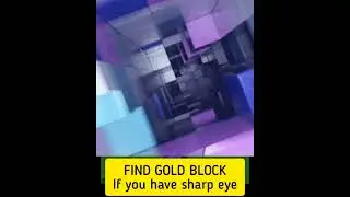 ONLY 0.01% can find gold block #minecraft #shorts #goldblock