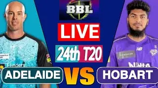 🔴 LIVE :  BBL Live Match Today | Hobart Hurricanes vs Adelaide Strikers | ADS vs HBH | Live Cricket
