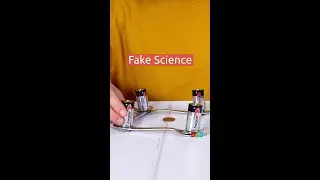 Эксперимент с вращающейся монетой, вилкой и батарейкой | Fake Science