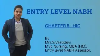 Entry level Nabh chapter 5- HIC Hospital infection control