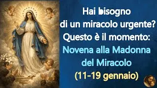 Hai bisogno di un miracolo urgente? Questo è il momento: Novena alla Madonna del Miracolo(11-19 dic)