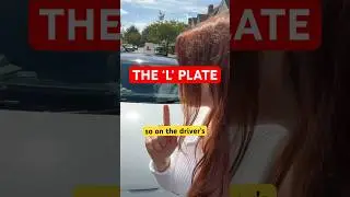 Position the L plate so it can be seen #learner #learnerdriver #learningtodrive