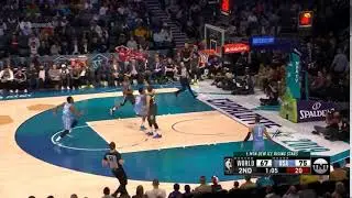 John Collins Throws Self Alley OOP | NBA ALL STAR RISING STARS 2019