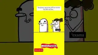 WHEN YOUR EXAM AND IPL DATES ARE SAME | STUDENT LIFE | meme funny #funny #comedyvideos  #memes