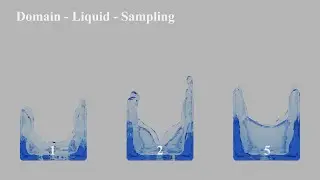 【Blender3.2】Domain - Liquid - Sampling (Fluid/Liquid Simulation)