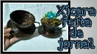 Xícara feita de jornal