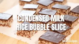 How to make an easy Condensed milk rice bubble slice | Australia's Best Recipes