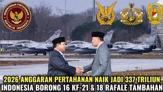 337 TRILIUN ANGGARAN PERTAHANAN RI 2026! TNI DAPAT 16 KF-21 & 18 RAFALE TAMBAHAN?!