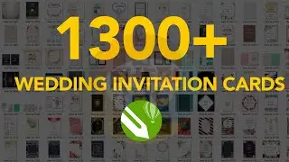 Более 1300 CDR-файлов для свадебных приглашений в формате Mega Bundle от Sheri SK Invitation Card