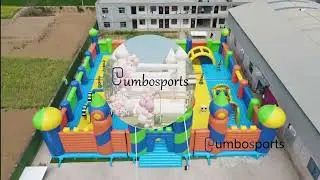 Commercial inflatable obstacle course for sale