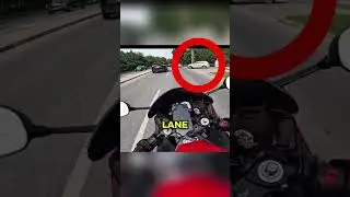 Biker Almost Gets Hit By a Car 😮