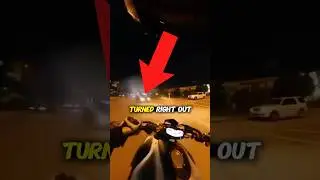 Biker Quick Reaction Time Saves His Life😯