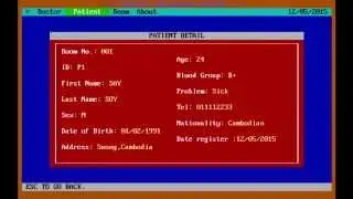 Hospital Management System In c program