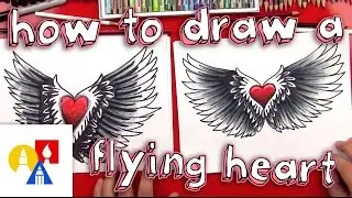 How To Draw A Heart With Wings