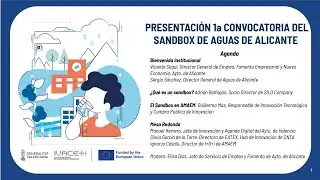 Presentación de la Guía de Sandbox para el ciclo integral del agua