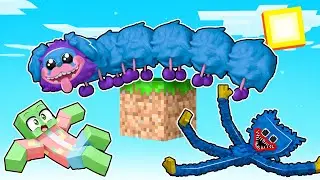 One Block SKYBLOCK with PJ PUG-A-PILLAR in Minecraft!