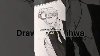 How to draw a manhwa character ✨💙| zhenya #shorts