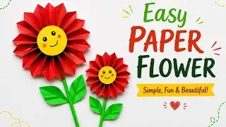 Easy Paper Flower Ideas || How to make Paper Flower For Kids || Diy Paper Flower Ideas