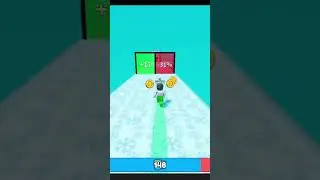 bright sunny sky run with green tail🔥😈 #roblox #mathsobby #clonerun #shorts #gaming #mathsgames