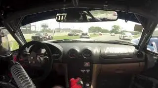Spec Miata Restart Wreck June Sprints 2014