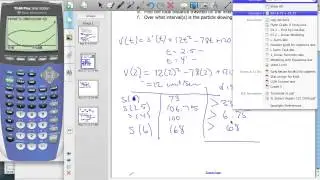 IB Kinematics problem (function is a Polynomial) Part 2