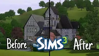 The sims 3 Перестройка дома семьи Гот / Goth family house remodeling  / The Sims 3