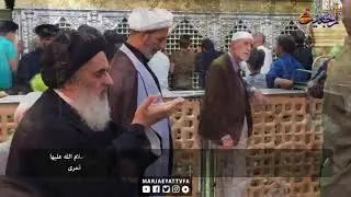 تشرّف المرجع الديني سماحة آية الله العظمى السيد صادق الحسيني الشيرازي دام ظله