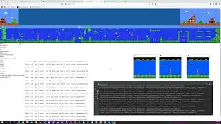 5 minutes of Super Mario Brothers 2-2 being solved by hyperNEAT