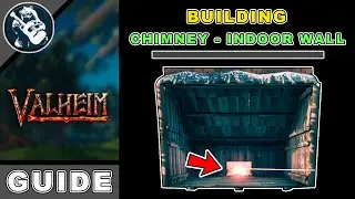 How to Build a Chimney Tutorial in Valheim House Base Building Guide - Indoors - Campfire Ideas #2