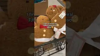 The viral gingerbread pillows from TJ Maxx 🥰 #christmas2023 #gingerbread #tjmaxx #christmasdecor