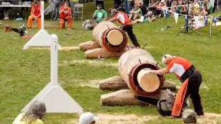 Worlds Fastest Power Saws at the Powell River Loggers Sports July 18th 2016