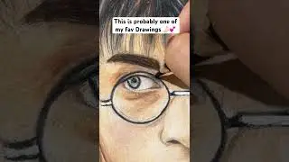 ✨I gave my old Harry Potter drawing a GLOW UP 😳&hellip;#shorts #art