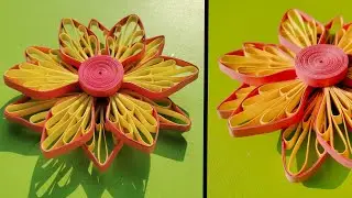 Quilling flower easy || Quilling flower for beginners || Quilling flower step by step