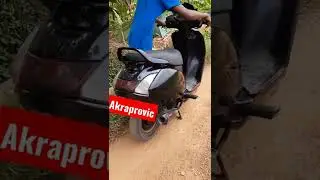 akraprovic exhaust in activa🔥🔥🔥
