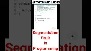 What is Segmentation Fault | Segmentation Fault in C | C Programming Coding Tutorial