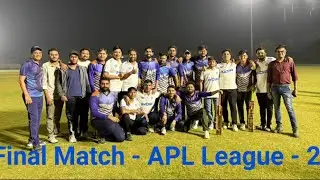 APL League - 25 - 2 Workers Team - Final Cricket Match -  Knight Rider vs Mchine Shop Dept.