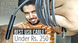 Best USB Cable Under Rs. 250 Super Durable Wires by Maono With 1.5 Meters Long Braided Cable | Hindi