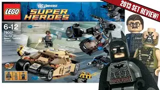 LEGO Dark Knight Rises - The Bat vs Bane: Tumbler Chase Set 76001 REVIEW